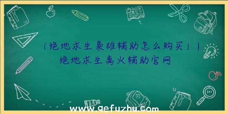 「绝地求生枭雄辅助怎么购买」|绝地求生离火辅助官网